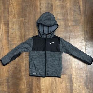Nike Gray and Black Hoodie 4t 3-4 years zip up jacket
